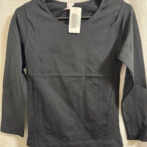 Black Thermal Long Sleeve fleece lined